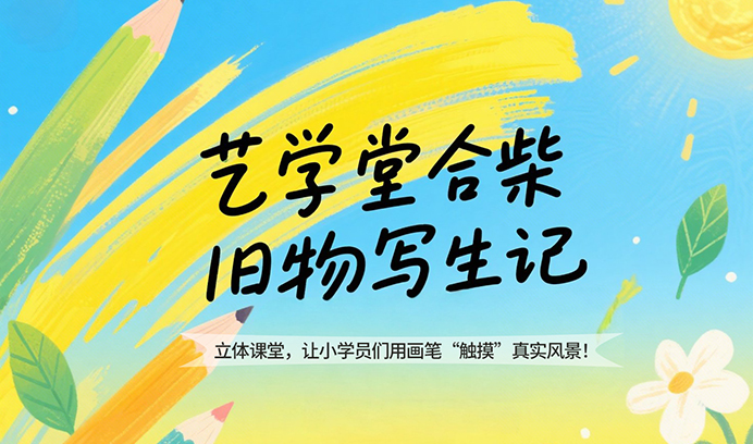 杏盛立体课堂 | 合柴旧物写生，让小学员们用画笔“触摸”真实风景！